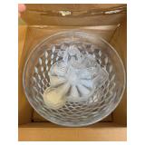 WHITEHALL PUNCHBOWL & SNACK PLATE SET