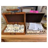 2 BOXES OF DOMINOES