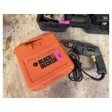 BLACK & DECKER POWER DRILL & DRILL BITS