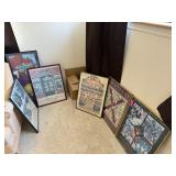 6PC GRAPEVINE GRAPEFEST MAIN STREET POSTERS