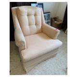 NICE UPHOLSTERED SWIVEL ARM CHAIR NOTE