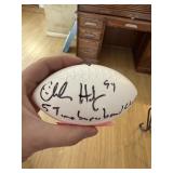 CHARLES HALEY AUTOGRAPHED FOOTBALL