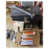 LARGE LOT OF CARPET LAYING TOOLS / ADHESIVE TOOLS