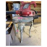 VINTAGE METAL LEGGED FRENCH PROVINCIAL STOOL