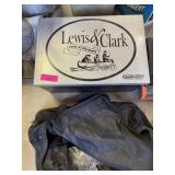 LEWIS & CLARK 3PC CAST IRON COOKING SET NOTE