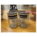 4PC VINTAGE SPICE JARS