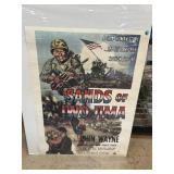1976 REPRINT SANDS OF IWO JIMA JOHN WAYNE POSTER