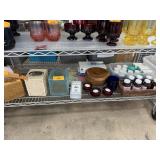 CONTENTS OF SHELF NICER GLASS TISSUE BOXES+