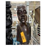 LARGE CARVED WOOD AFRICAN TRIBAL SCULPTURE