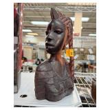 LARGE CARVED WOOD AFRICAN TRIBAL SCULPTURE