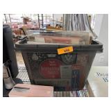 LARGE BIN OF SCRAPBOOKING PAPER