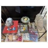 CONTENTS OF SHELF LOT OF ALIEN DECOR MISC