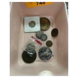 MIXED COINS LIBERTY V NICKEL GERMAN 2 MARK SILVER+