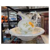 ANTIQUE WASH BASIN & PITCHER