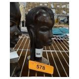 LARGE CARVED WOOD AFRICAN TRIBAL SCULPTURE