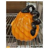 LARGE ART GLASS PUMPKIN