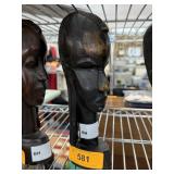 LARGE CARVED WOOD AFRICAN TRIBAL SCULPTURE