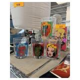 4PC MARILYN MONROE WHISKEY GLASSES