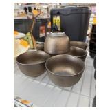 7PC POTTERY TEA CUPS