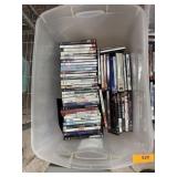 LARGE BIN OF DVD