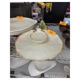 LENOX CHINA SHELL DIP / SERVING TRAY