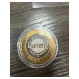 .999 1 OZ HARRAHS SILVER BULLION LTD ED GAME TOKEN