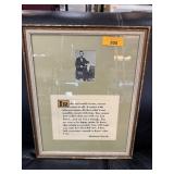 FRAMED ABRAHAM LINCOLN QUOTATION PRINT