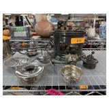 LOT OF MIXED CHAFING DISH WARMERS / BURNERS