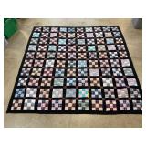 LARGE HANDMADE QUILT / QUILTED BLANKET