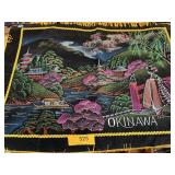 VINTAGE OKINAWA JAPAN FELT PILLOW CASE
