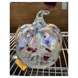 LARGE ART GLASS PUMPKIN