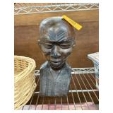 LARGE CARVED WOOD AFRICAN TRIBAL SCULPTURE