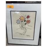 VINTAGE PICASSO PRINT BOUQUET OF PEACE