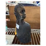 LARGE CARVED WOOD AFRICAN TRIBAL SCULPTURE