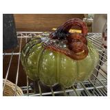 LARGE ART GLASS PUMPKIN