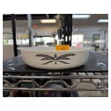 VINTAGE ANCHOR HOCKING BLACK WHEAT BAKING DISH