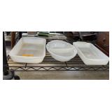 3 PC BAKING DISHES / DIVIDED DISH ETC