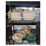 LOT OF BAKING DISHES / FRANCISCAN CHINA / PLATES