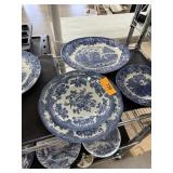 LOT OF BLUE & WHITE TRANSFERWARE JOHNSON BROS+