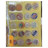 LOT OF VINTAGE MILK CAPS