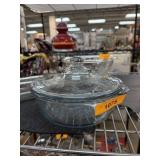 FIRE KING PHILBE BLUE SAPPHIRE CASSEROLE DISH