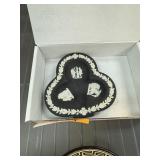 WEDGWOOD BLACK JASPERWARE TRINKET / ASHTRAY