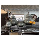 VTG TEA SET WILLIAMSBURG LENOX KITK STEIFF PEWTER