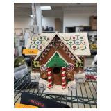 CHRISTMAS THEME HAND PAINTED BIRDHOUSE