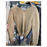 LORD & TAYLOR DESIGNER CASHMERE SHIRT SZ M