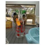 ANCHOR HOCKING POLKA DOT GLASS CRUET