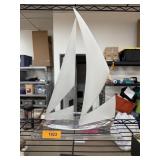 LG WINTRADE OF BEVERLY HILLS LUCITE SAILBOAT