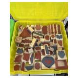 LARGE BIN OF CRAFT STAMPS