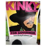 KINKY FRIEDMAN FOR GOVEROR POSTER