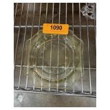 VINTAGE YELLOW DEPRESSION GLASS SAUCER